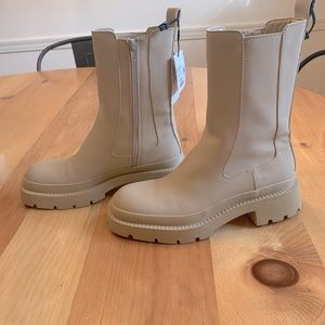 Zara Bone/Beige Boots